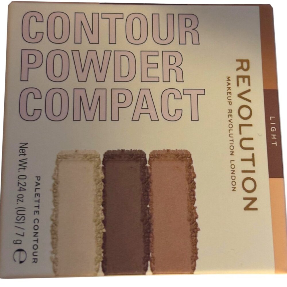 Revolution Contour Powder Compact Palette Contour - Light - 0.24oz NEW in Box